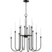 Maxim - 11286BK - 12 Light Chandelier - Tux - Black