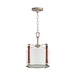 Maxim - 16133FTWZBSD - One Light Pendant - Sausalito - Weathered Zinc / Brown Suede