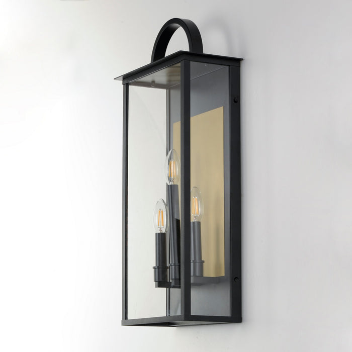 Maxim - 30756CLBK - Three Light Outdoor Wall Sconce - Manchester - Black