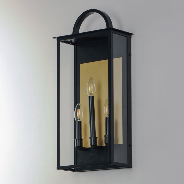 Maxim - 30756CLBK - Three Light Outdoor Wall Sconce - Manchester - Black