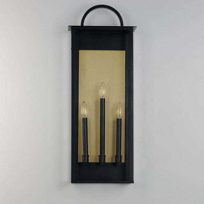 Maxim - 30758CLBK - Three Light Outdoor Wall Sconce - Manchester - Black