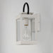 Maxim - 40312CLWTBK - One Light Outdoor Wall Sconce - Nassau Vivex - White / Black