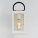 Maxim - 40312CLWTBK - One Light Outdoor Wall Sconce - Nassau Vivex - White / Black
