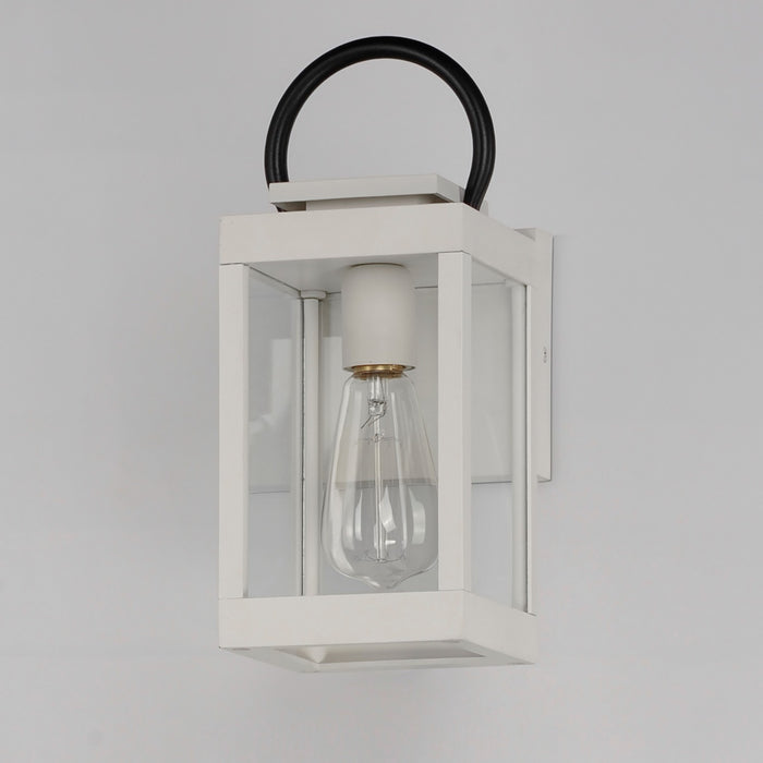Maxim - 40312CLWTBK - One Light Outdoor Wall Sconce - Nassau Vivex - White / Black