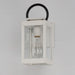 Maxim - 40312CLWTBK - One Light Outdoor Wall Sconce - Nassau Vivex - White / Black
