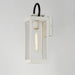 Maxim - 40314CLWTBK - One Light Outdoor Wall Sconce - Nassau Vivex - White / Black