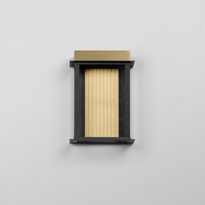 Maxim - 50752BKGLD - LED Outdoor Wall Sconce - Rincon - Black / Gold