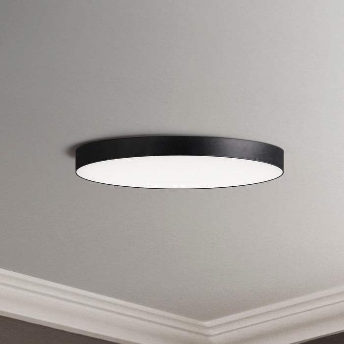Maxim - 57884WTBK - LED Flush Mount - Trim - 0-10 V - Black