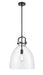 Innovations - 412-1S-BK-14CL - LED Pendant - Newton - Matte Black