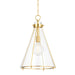 Hudson Valley - 7304-AGB - One Light Pendant - Eldridge - Aged Brass