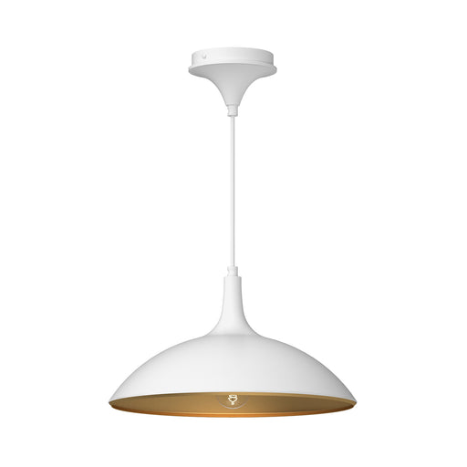 Abel One Light Pendant White