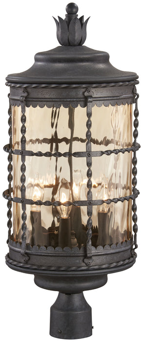 Minka-Lavery - 8886-A39 - Four Light Outdoor Post Lantern - Mallorca - Spanish Iron