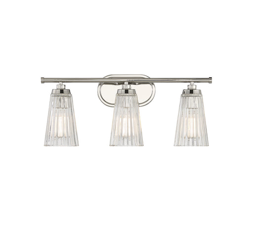 Chantilly Three Light Bathroom Vanity Polished Nickel