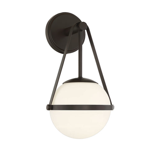 Polson One Light Wall Sconce Matte Black