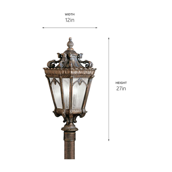 Kichler - 9558LD - Three Light Outdoor Post Mount - Tournai - Londonderry