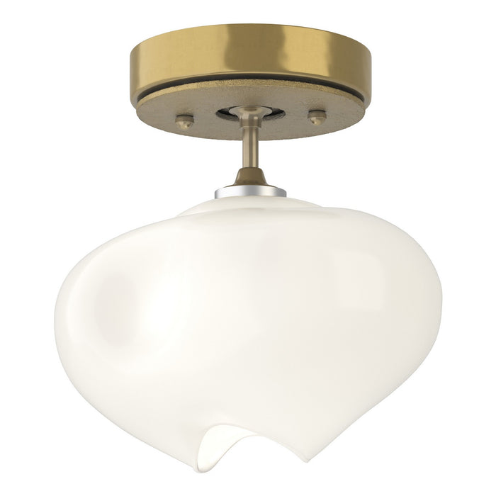 Hubbardton Forge - 121372-SKT-86-86-FD0710 - One Light Semi-Flush Mount - Ume - Modern Brass