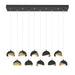 Hubbardton Forge - 131205-SKT-STND-10-86-GG0711 - LED Pendant - Brooklyn - Black