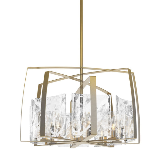Arc Eight Light Pendant Modern Brass