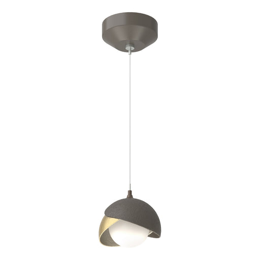 Brooklyn One Light Mini Pendant Dark Smoke