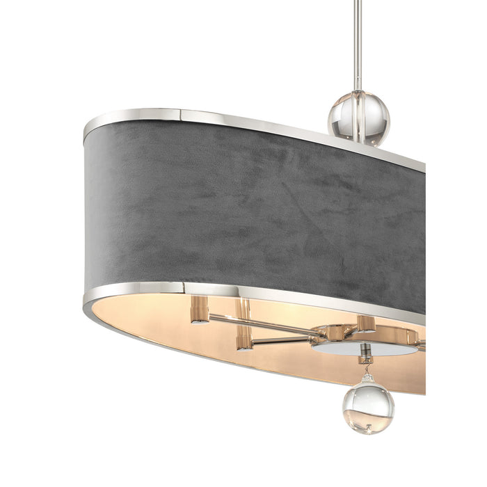 Metropolitan - N7329-613 - Six Light Island Pendant - Luxour - Polished Nickel