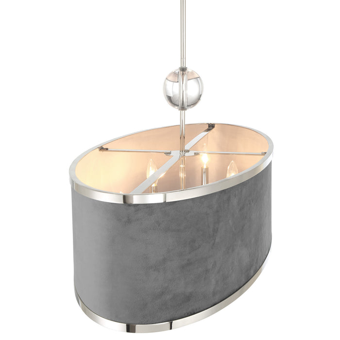 Metropolitan - N7329-613 - Six Light Island Pendant - Luxour - Polished Nickel