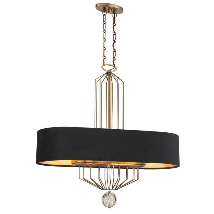 Metropolitan - N7339-790 - Eight Light Island Pendant - Grandeur - Aged Antique Brass