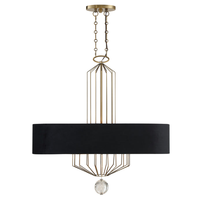 Metropolitan - N7339-790 - Eight Light Island Pendant - Grandeur - Aged Antique Brass