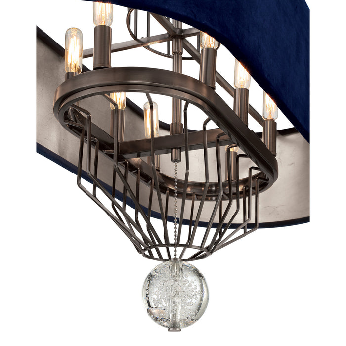 Metropolitan - N7339-889 - Eight Light Island Pendant - Grandeur - Aged Antique Nickel