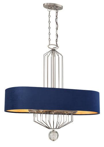 Grandeur Eight Light Island Pendant Aged Antique Nickel