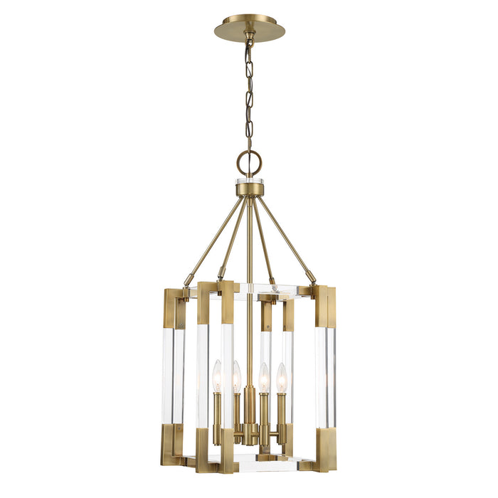 Metropolitan - N7351-790 - Four Light Pendant - Prima Vista - Aged Antique Brass