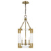 Metropolitan - N7351-790 - Four Light Pendant - Prima Vista - Aged Antique Brass