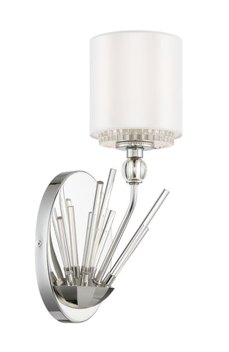 Sutton by Robin Baron One Light Wall Sconce Polished Nickel