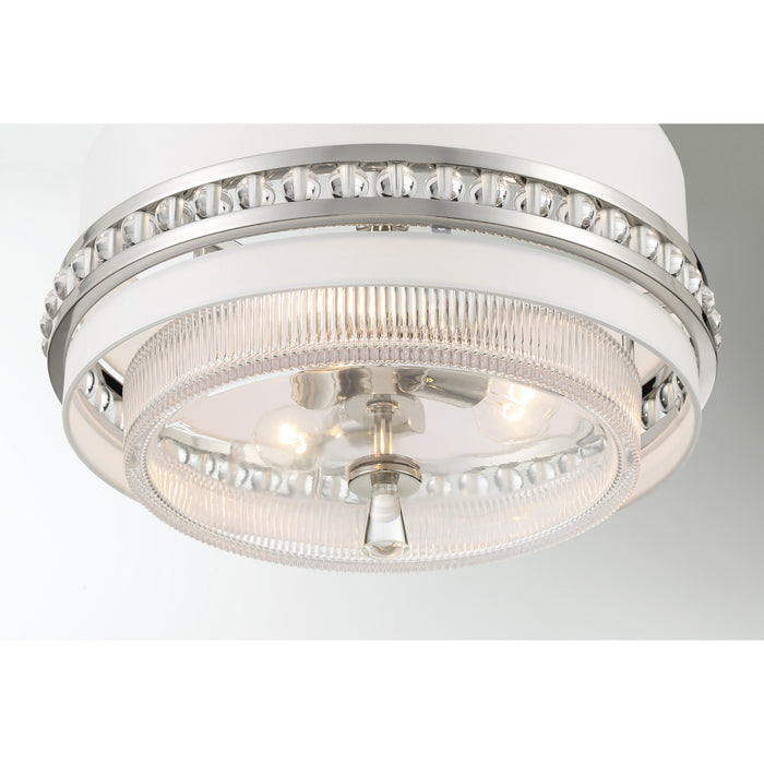 Metropolitan - N7383-613 - Three Light Convertible Semi Flush / Pendant - Sutton by Robin Baron - Polished Nickel