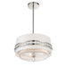 Metropolitan - N7383-613 - Three Light Convertible Semi Flush / Pendant - Sutton by Robin Baron - Polished Nickel