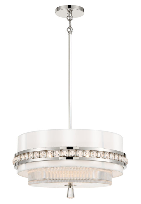 Metropolitan - N7383-613 - Three Light Convertible Semi Flush / Pendant - Sutton by Robin Baron - Polished Nickel