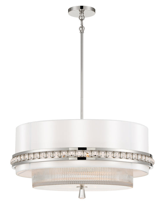 Metropolitan - N7384-613 - Four Light Pendant - Sutton by Robin Baron - Polished Nickel