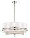 Metropolitan - N7384-613 - Four Light Pendant - Sutton by Robin Baron - Polished Nickel