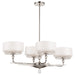 Metropolitan - N7385-613 - Four Light Island Pendant - Sutton by Robin Baron - Polished Nickel