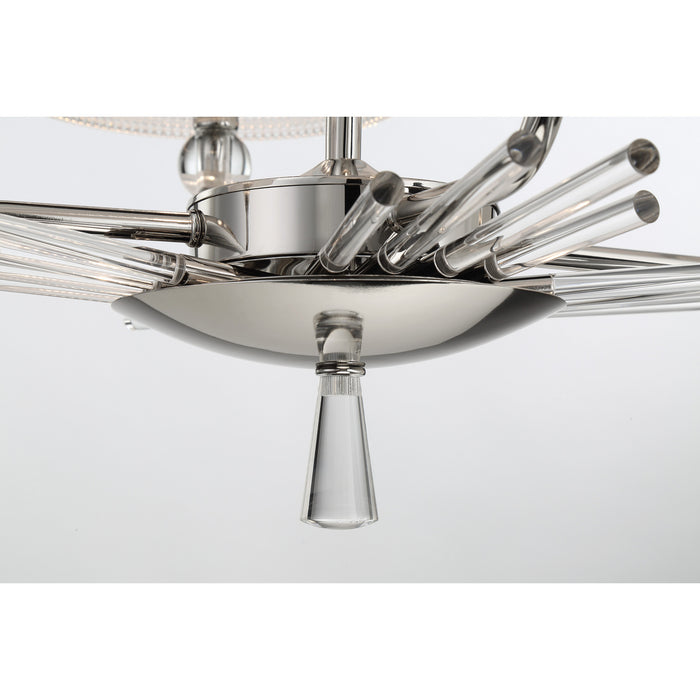 Metropolitan - N7385-613 - Four Light Island Pendant - Sutton by Robin Baron - Polished Nickel
