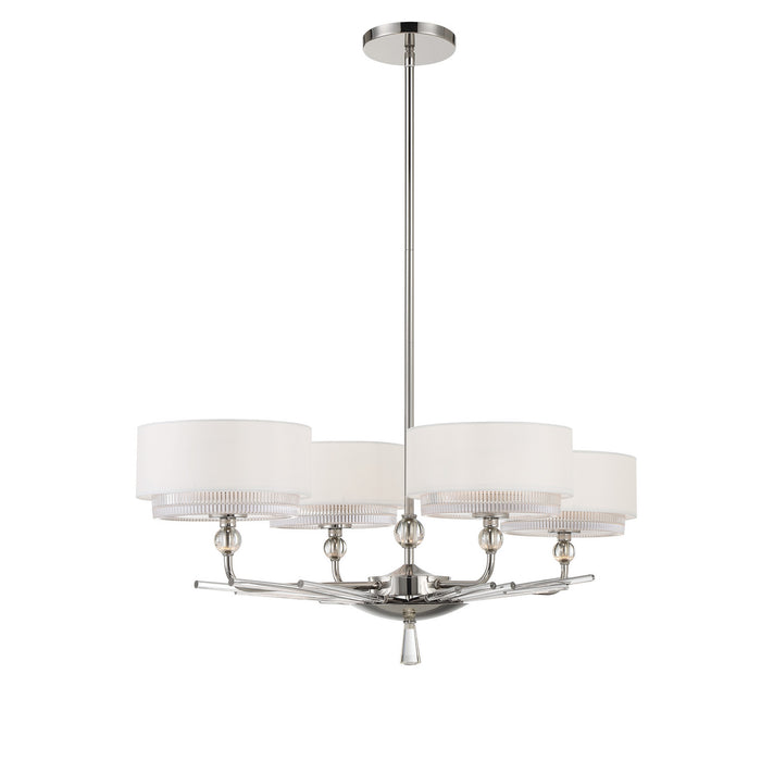 Metropolitan - N7385-613 - Four Light Island Pendant - Sutton by Robin Baron - Polished Nickel
