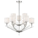 Metropolitan - N7389-613 - Nine Lights Chandelier - Sutton by Robin Baron - Polished Nickel