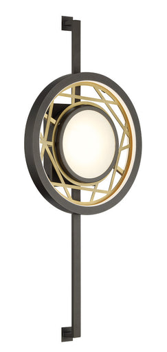 Tribeca by Robin Baron LED Wall Sconce Smoked Iron And Soft Brass