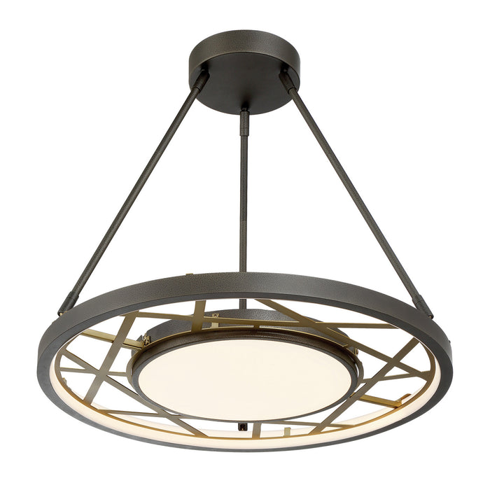 Metropolitan - N7526-716-L - LED Pendant - Tribeca by Robin Baron - Smoked Iron And Soft Brass