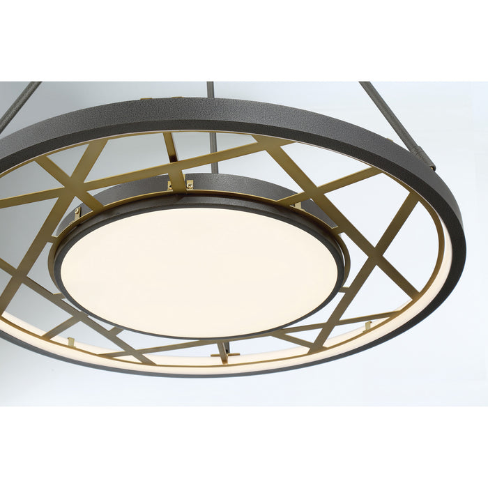 Metropolitan - N7527-716-L - LED Pendant - Tribeca by Robin Baron - Smoked Iron And Soft Brass
