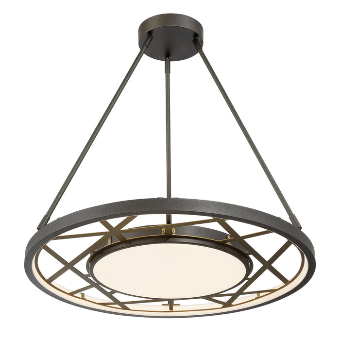 Metropolitan - N7527-716-L - LED Pendant - Tribeca by Robin Baron - Smoked Iron And Soft Brass