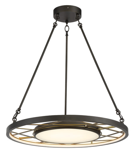 Tribeca by Robin Baron LED Pendant Smoked Iron And Soft Brass