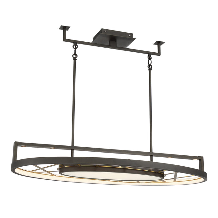 Metropolitan - N7528-716-L - LED Island Pendant - Tribeca by Robin Baron - Smoked Iron And Soft Brass