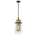 Metropolitan - N7811-726 - One Light Mini Pendant - Soho by Robin Baron - Coal And Soft Brass