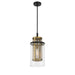 Metropolitan - N7811-726 - One Light Mini Pendant - Soho by Robin Baron - Coal And Soft Brass