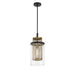 Metropolitan - N7811-726 - One Light Mini Pendant - Soho by Robin Baron - Coal And Soft Brass